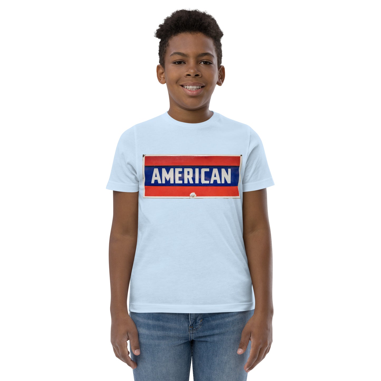 American Sign Porcelain Vintage Style Youth jersey t-shirt