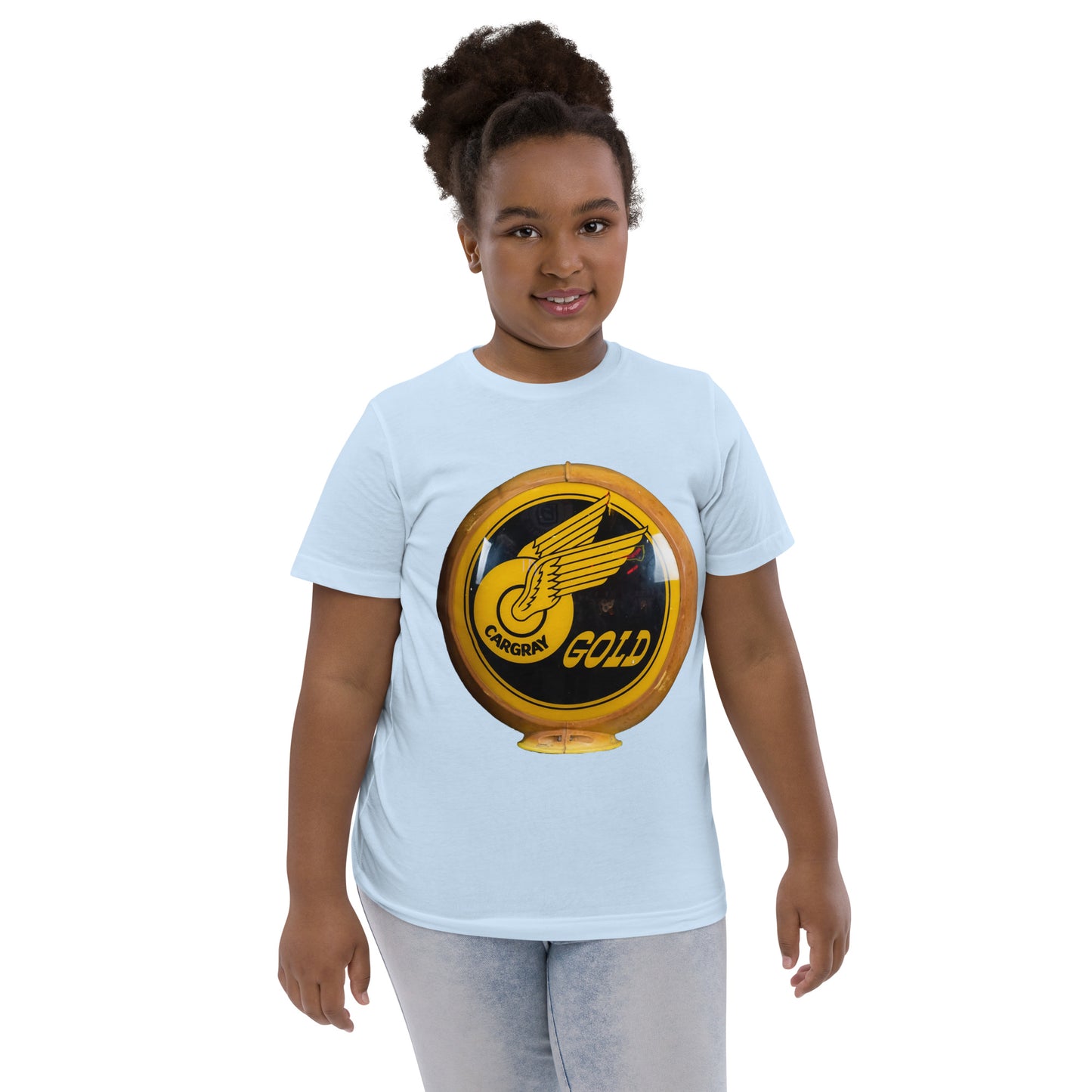 Cargray Gold Globe Style Youth jersey t-shirt