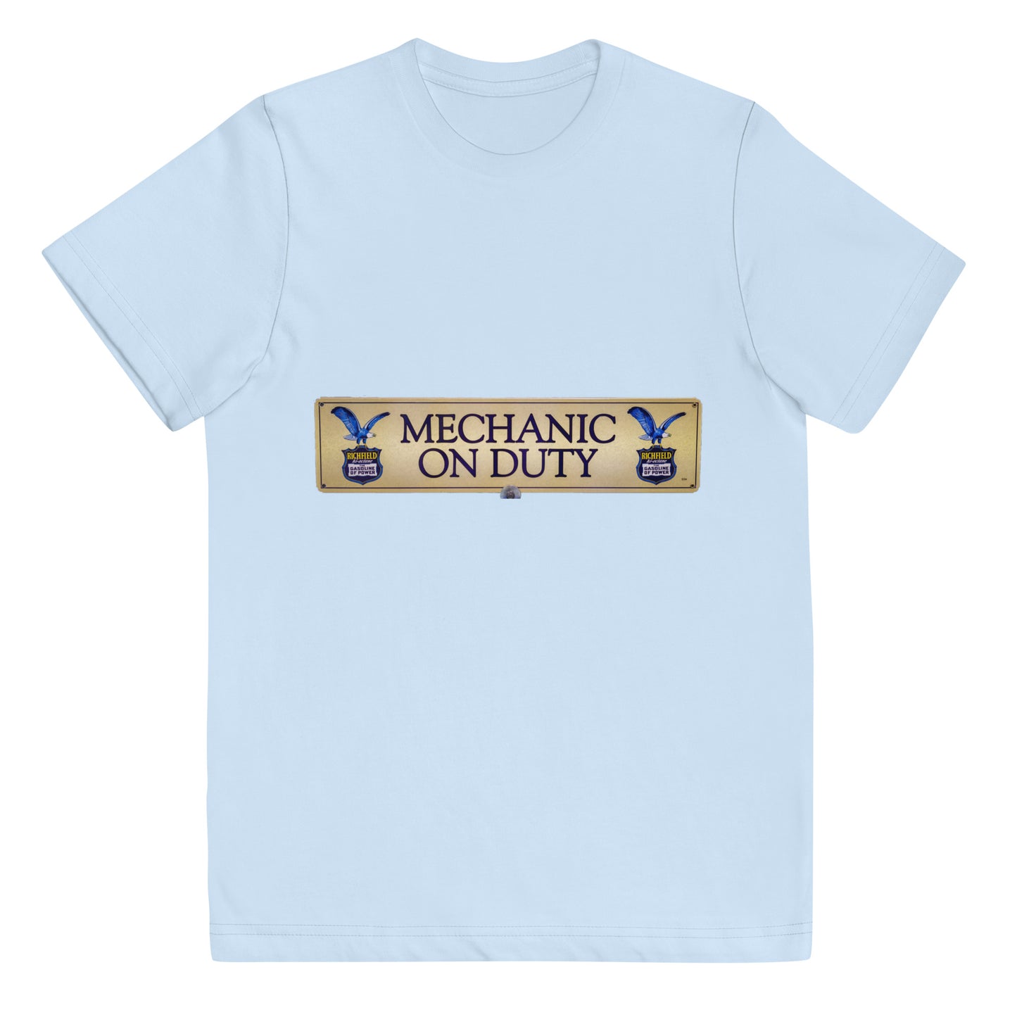 Retro Mechanic On Duty Sign Youth jersey t-shirt