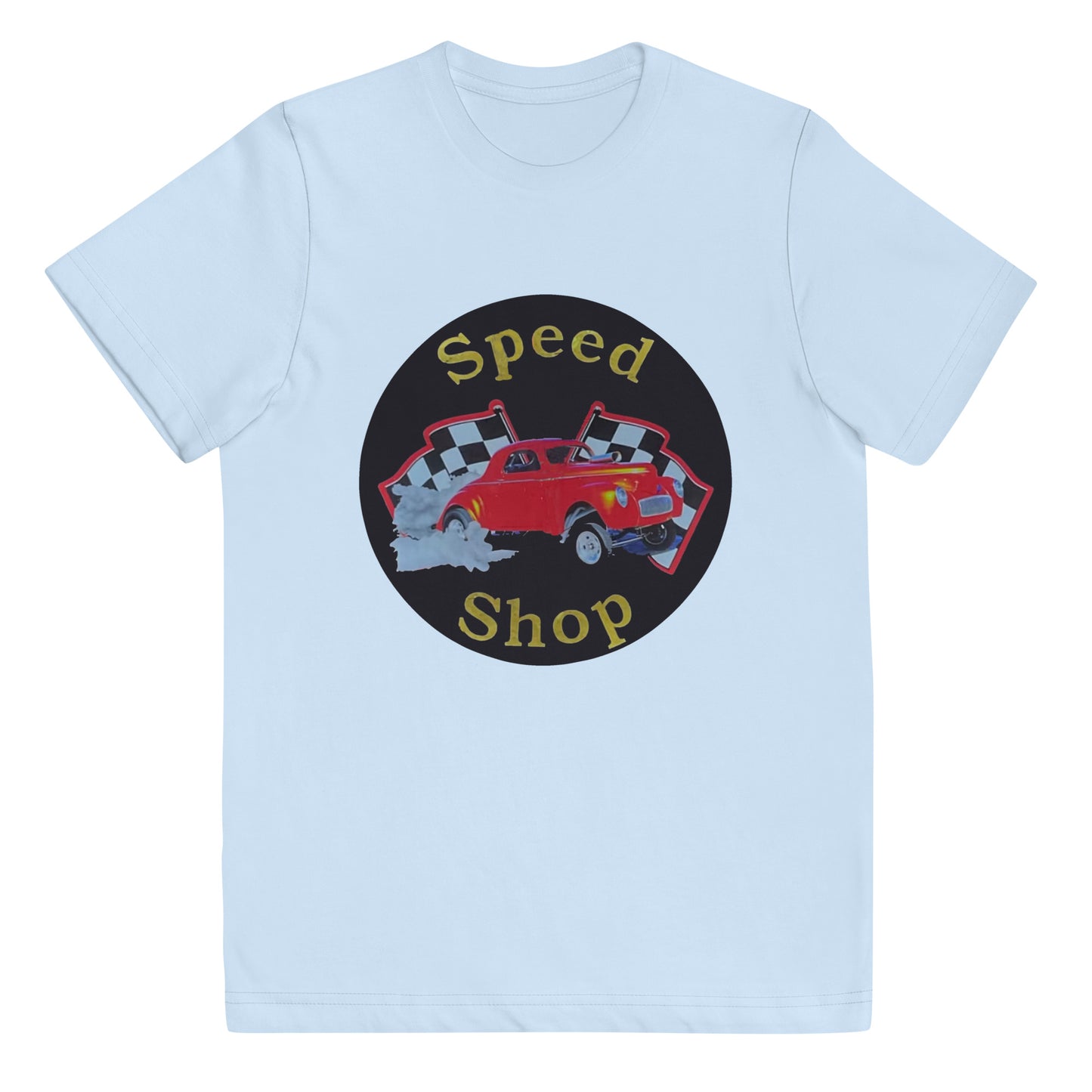 Retro Speed Shop Tin Style Youth jersey t-shirt