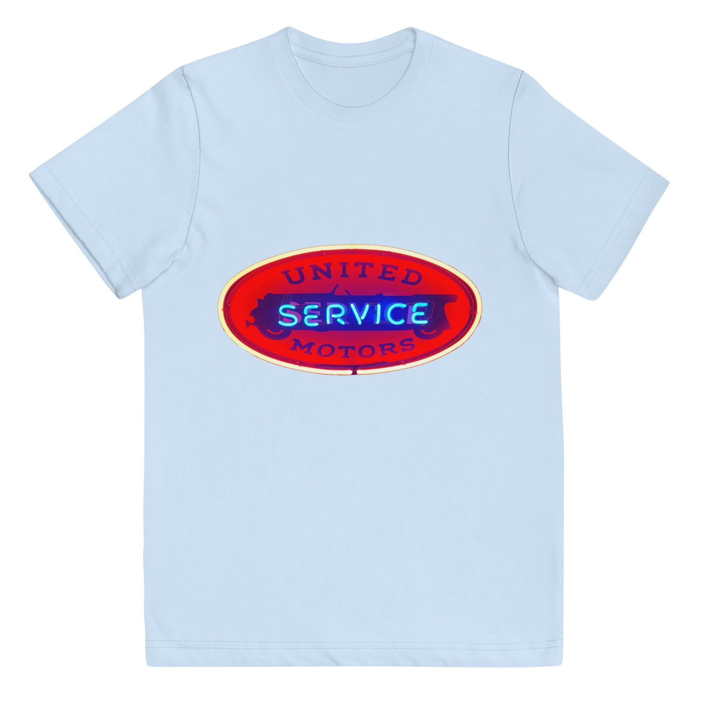 Vintage United Service Motor Neon Style Lit Youth jersey t-shirt