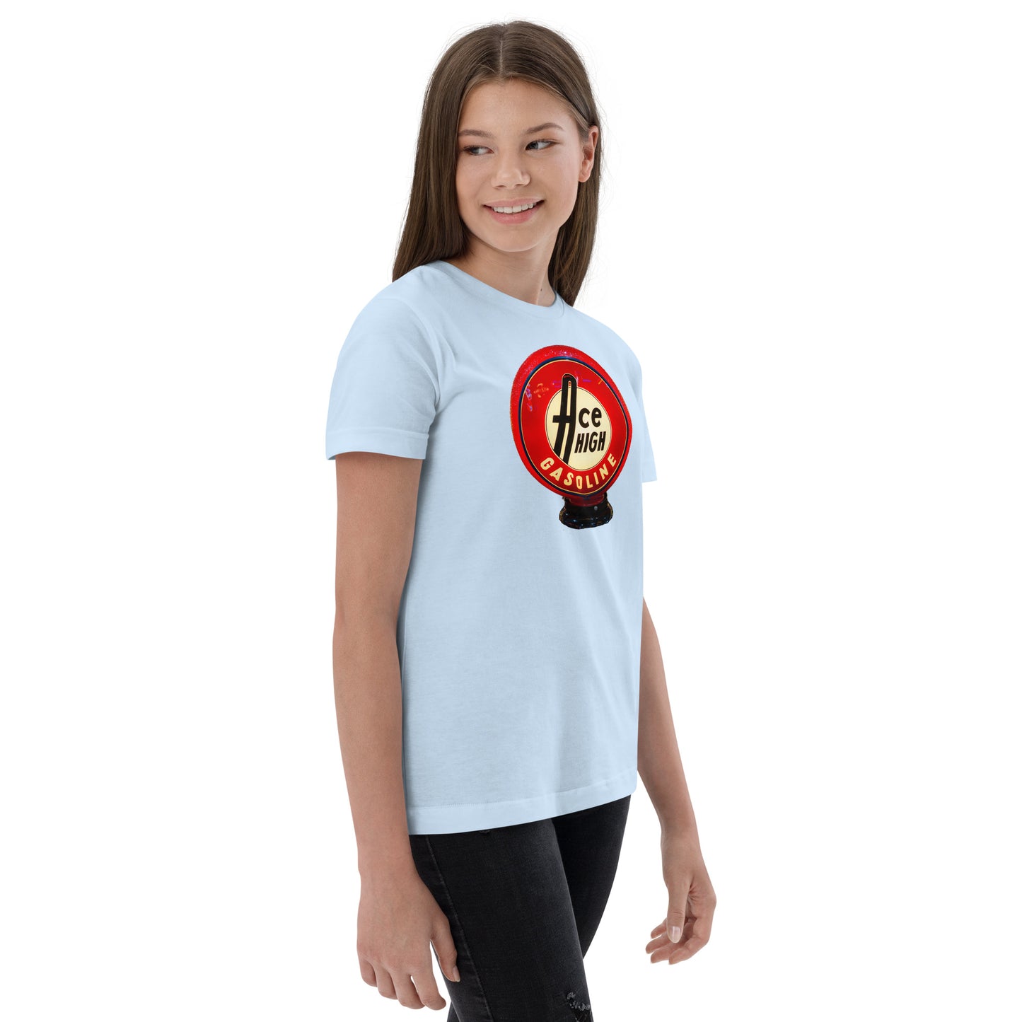 Ace High Gas Globe Style Youth jersey t-shirt