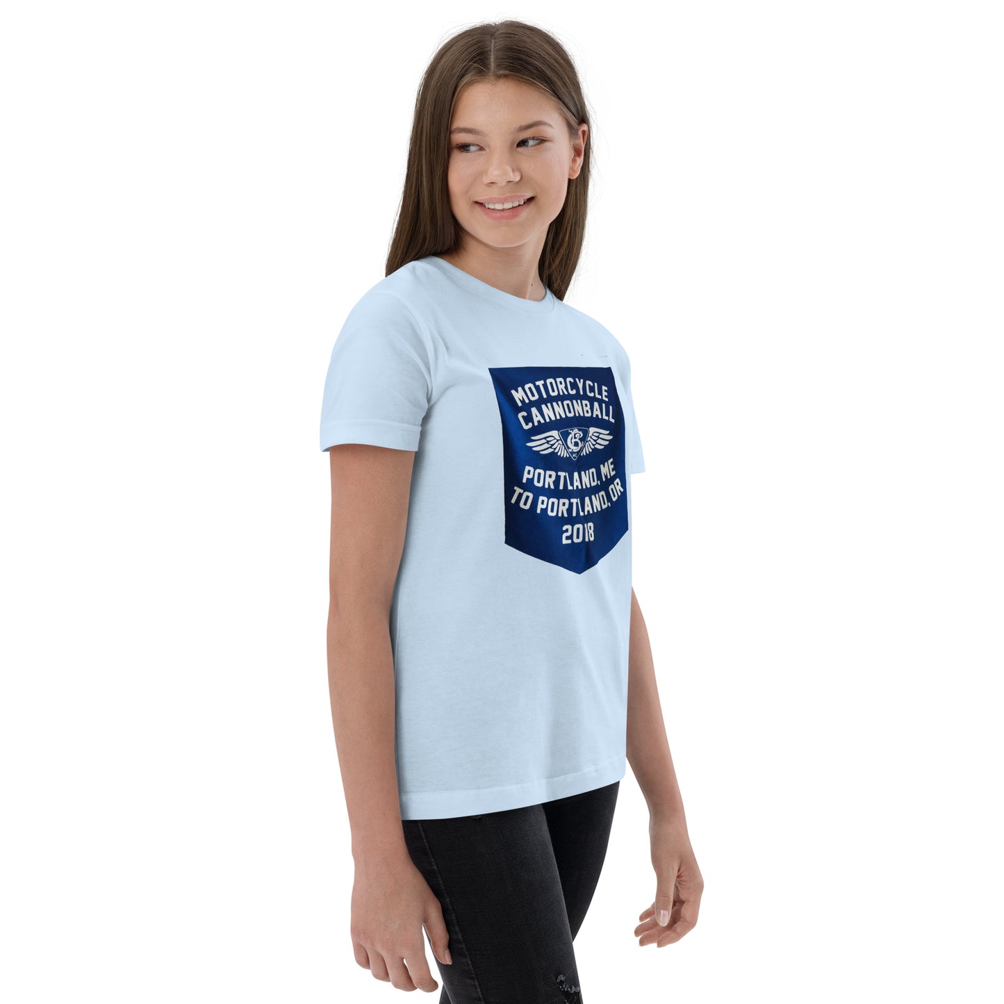 Cannonball Run MC Banner StyleYouth jersey t-shirt