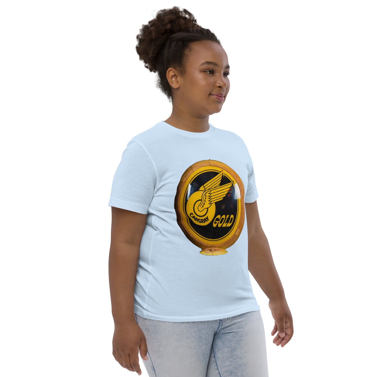 Cargray Gold Globe Style Youth jersey t-shirt