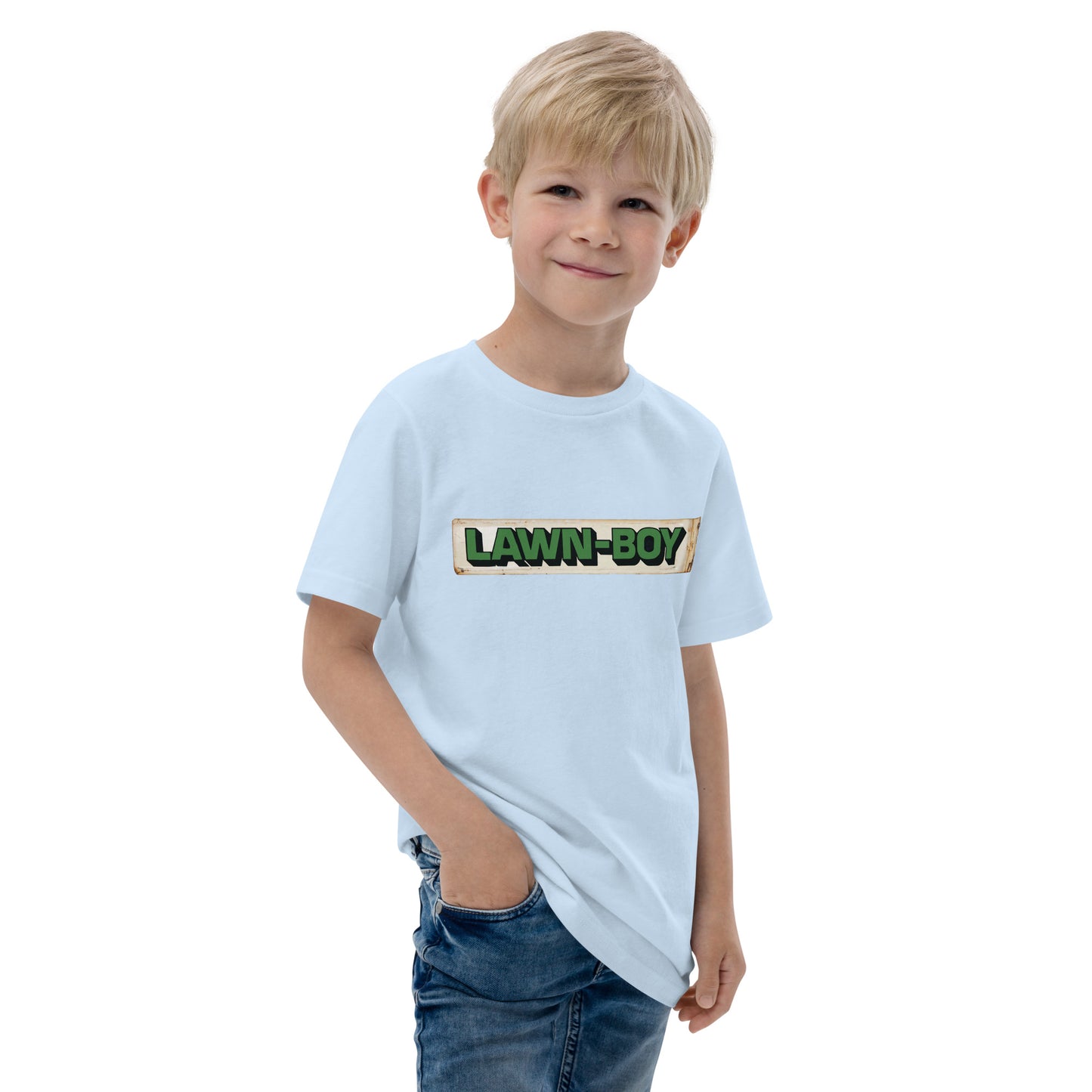 Lawn Boy Porcelain Patina Style Youth jersey t-shirt