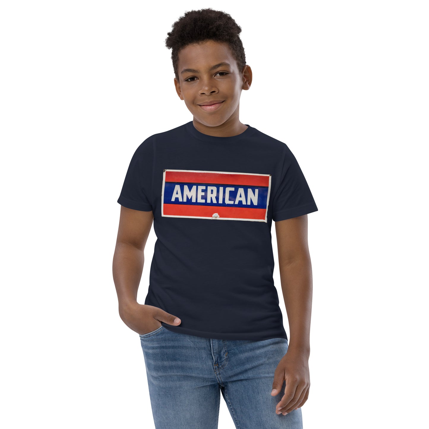 American Sign Porcelain Vintage Style Youth jersey t-shirt