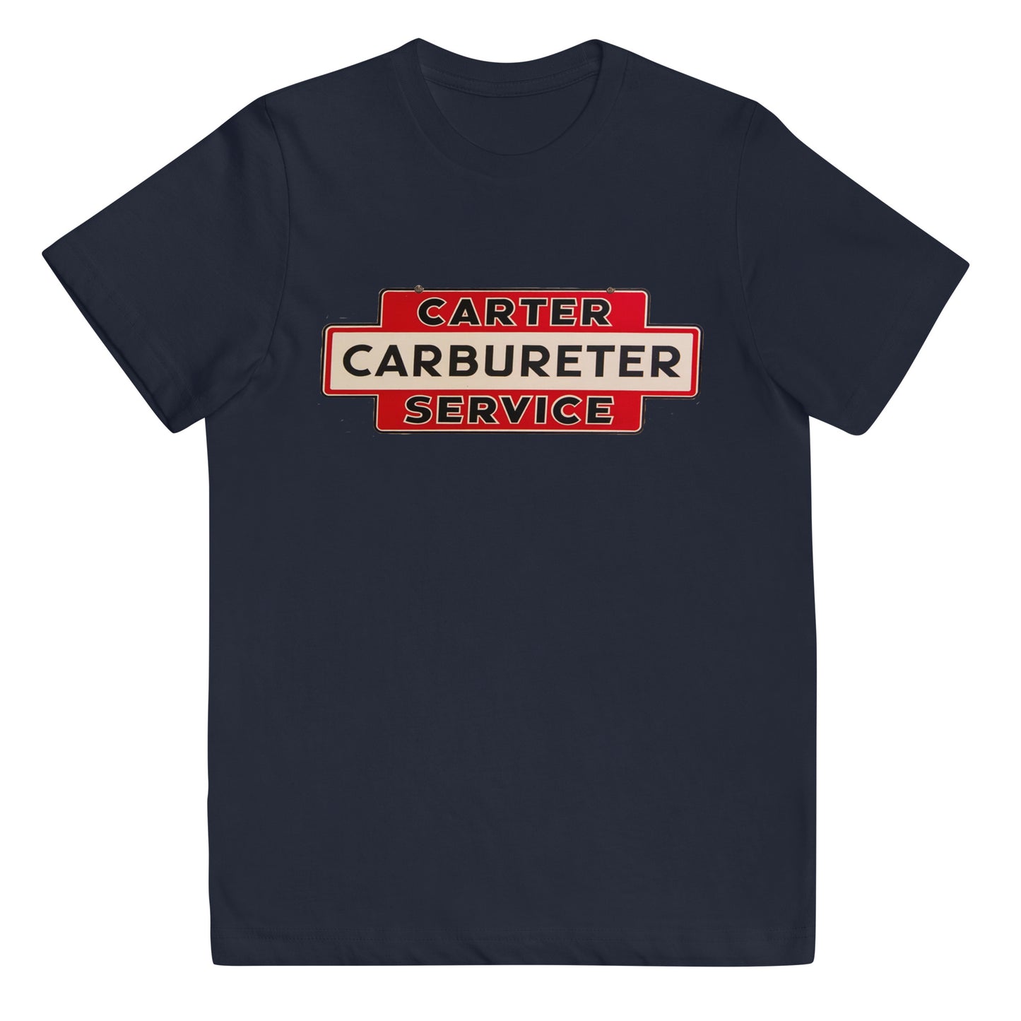 Carter Carbs Tin Style Shop Sign Youth jersey t-shirt