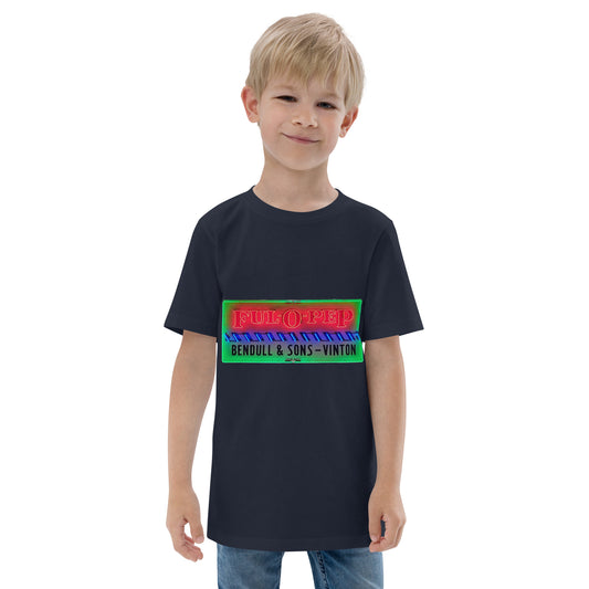 Vintage Racing Sign Neon Style Youth jersey t-shirt