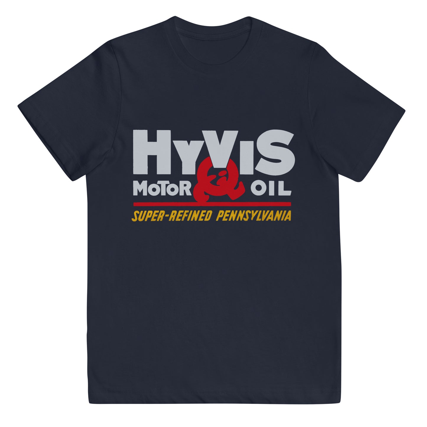 Vintage Porcelain Motor Oil Sign Youth jersey t-shirt