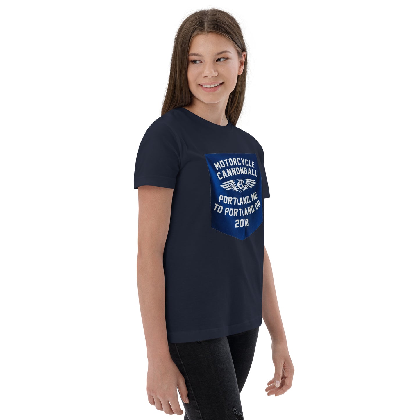 Cannonball Run MC Banner StyleYouth jersey t-shirt