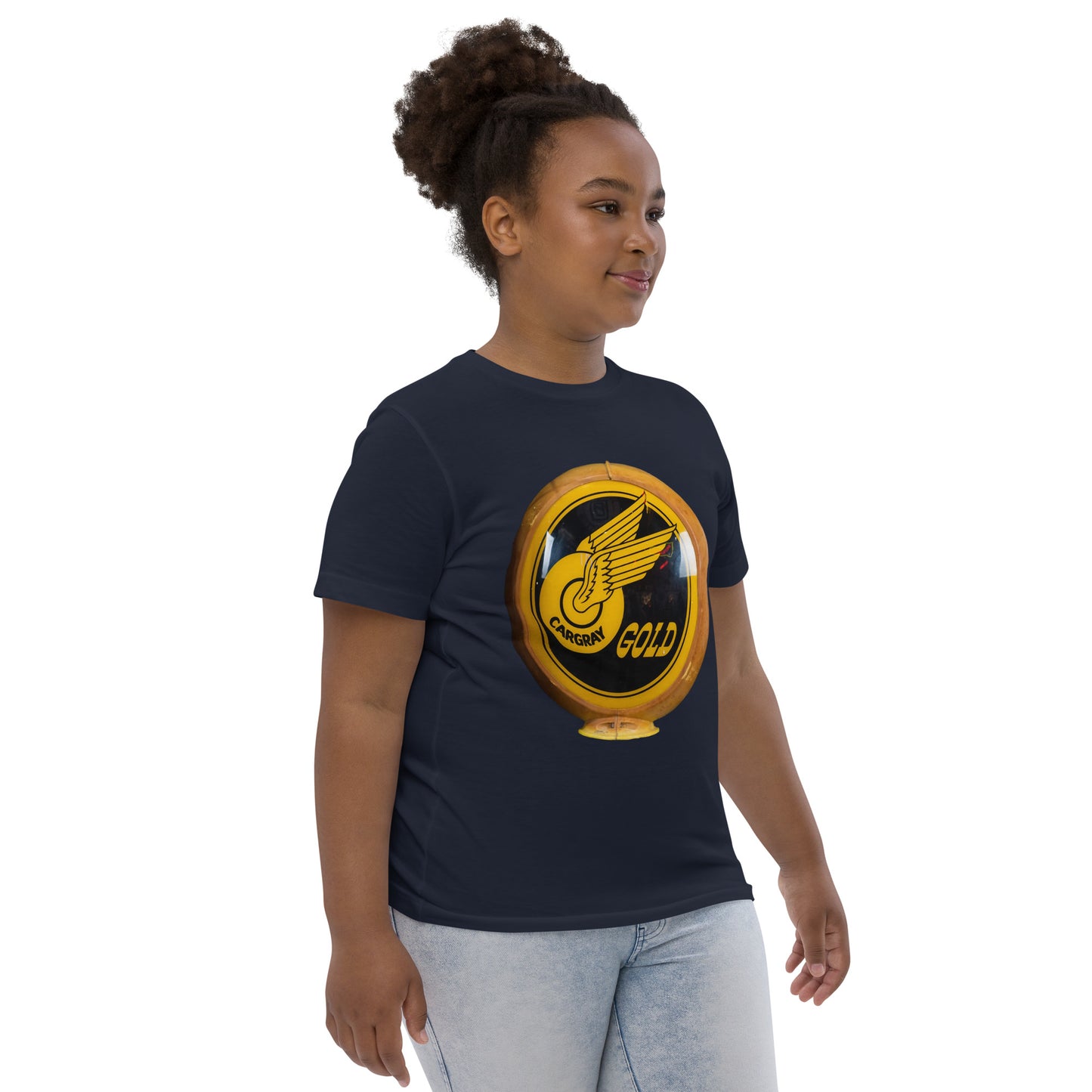 Cargray Gold Globe Style Youth jersey t-shirt