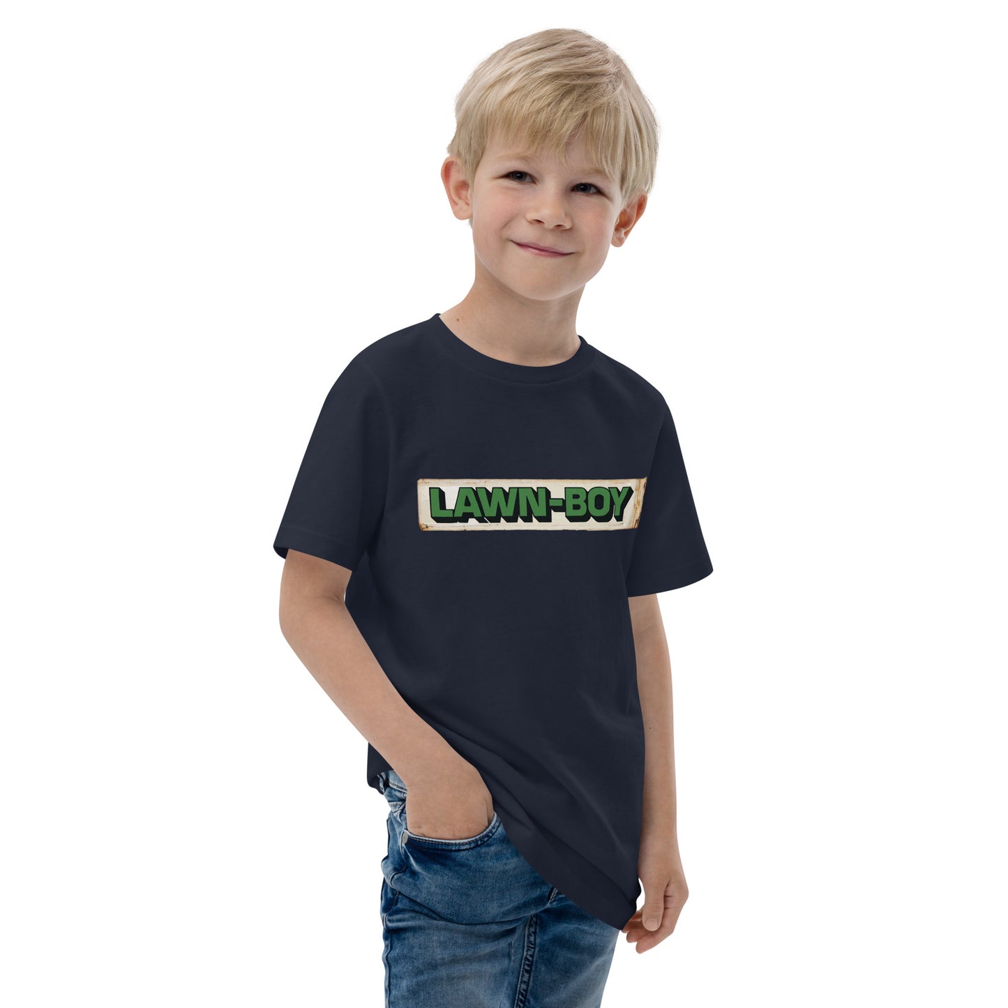 Lawn Boy Porcelain Patina Style Youth jersey t-shirt