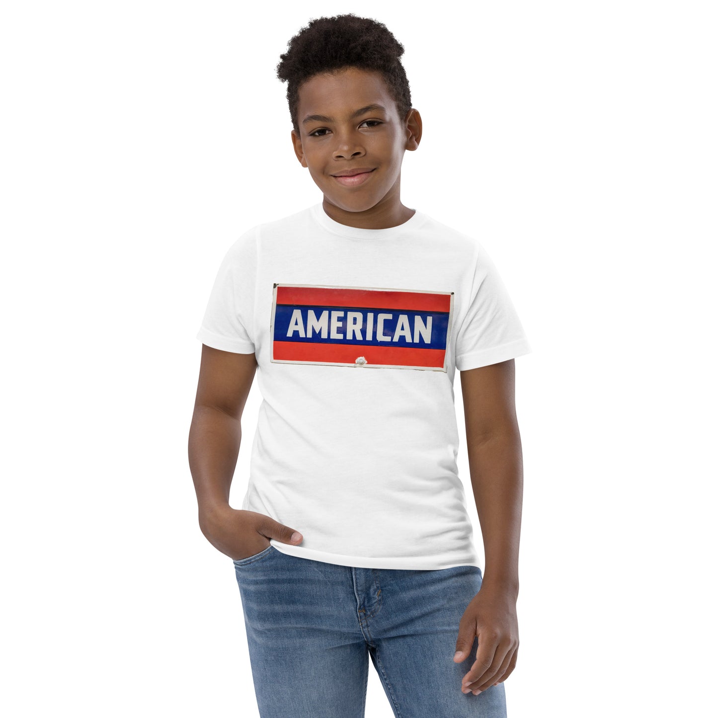 American Sign Porcelain Vintage Style Youth jersey t-shirt