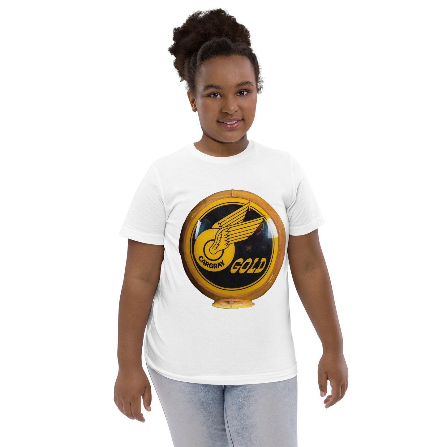 Cargray Gold Globe Style Youth jersey t-shirt