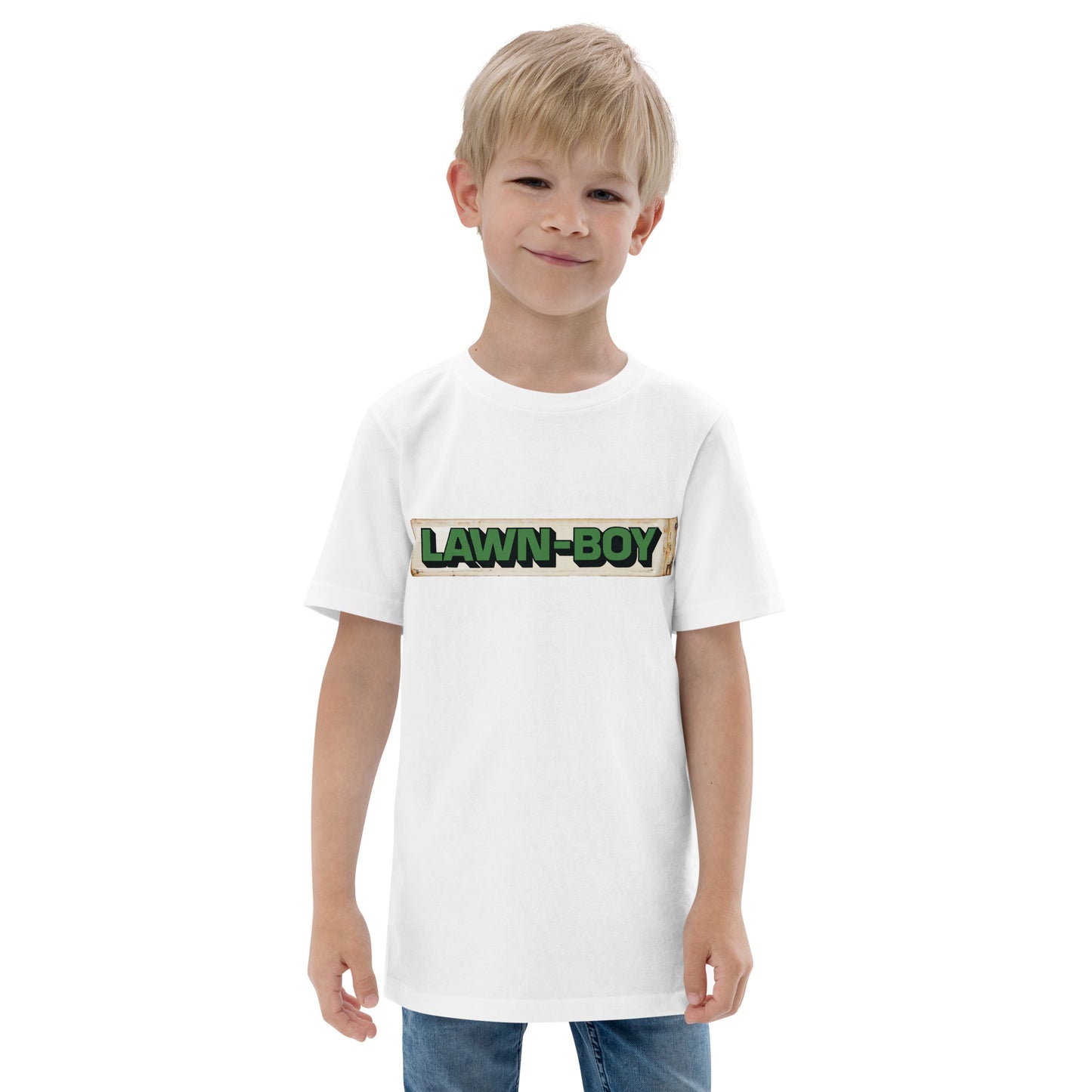 Lawn Boy Porcelain Patina Style Youth jersey t-shirt