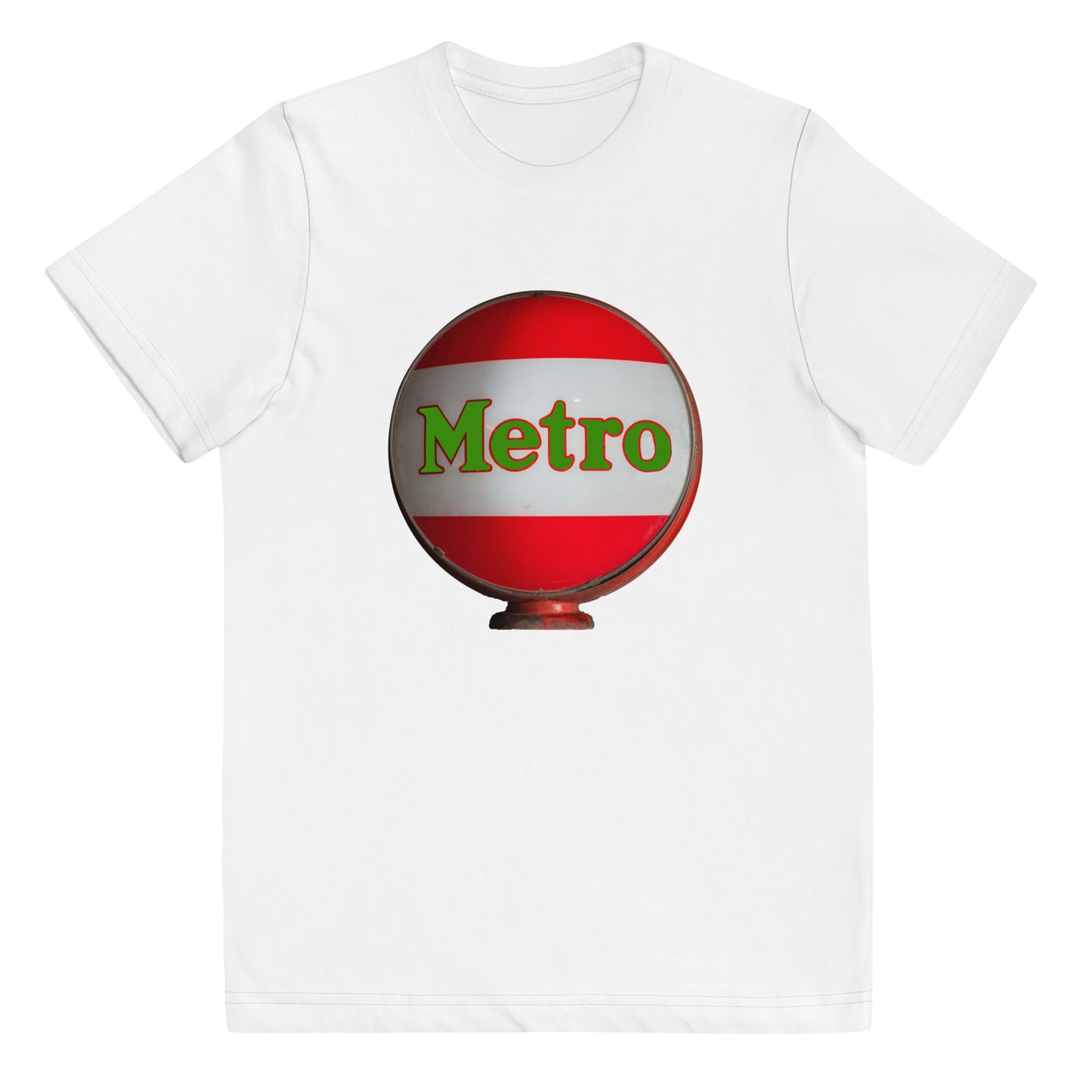 Retro Metro Globe Style Youth jersey t-shirt