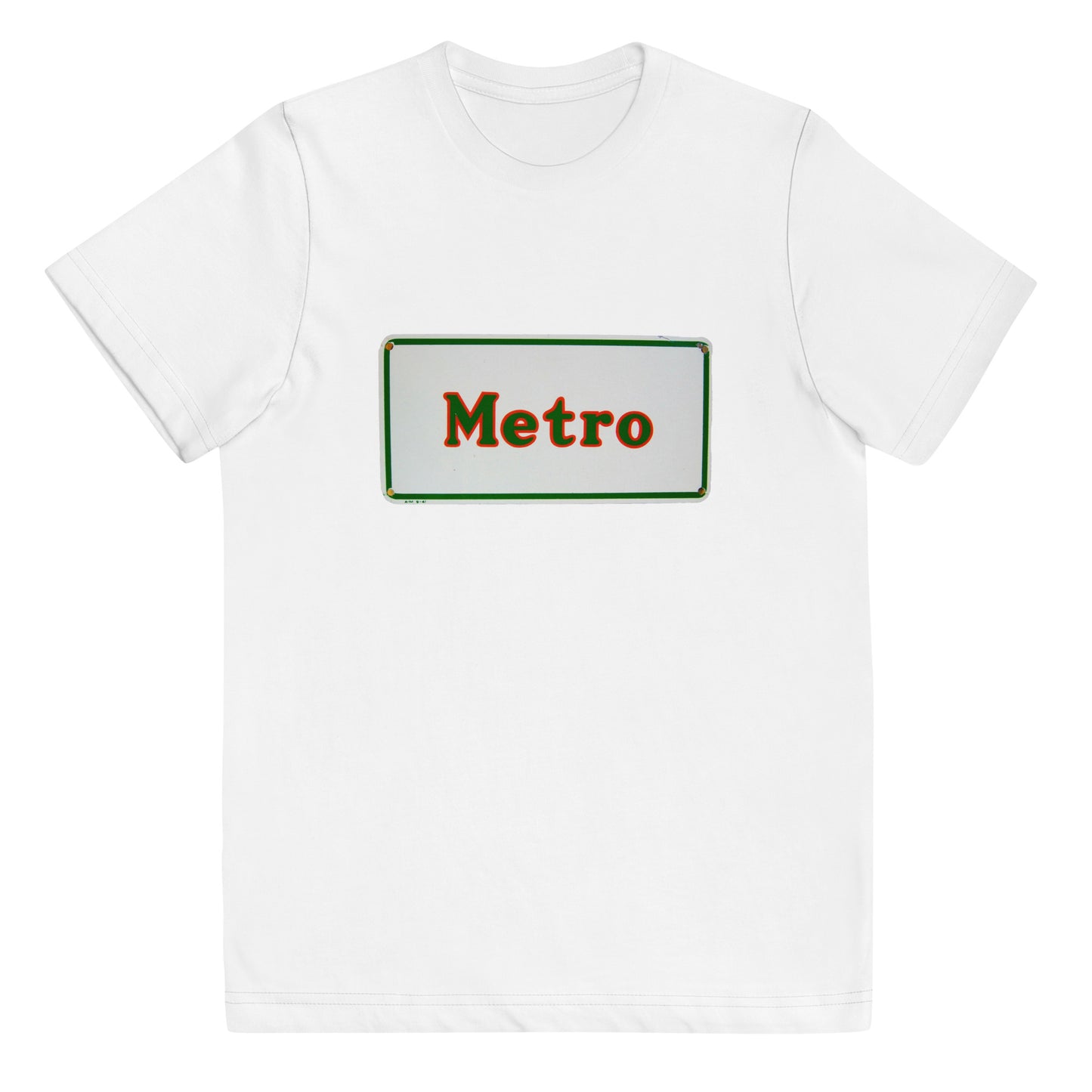 Retro Metro Tin Style Youth jersey t-shirt