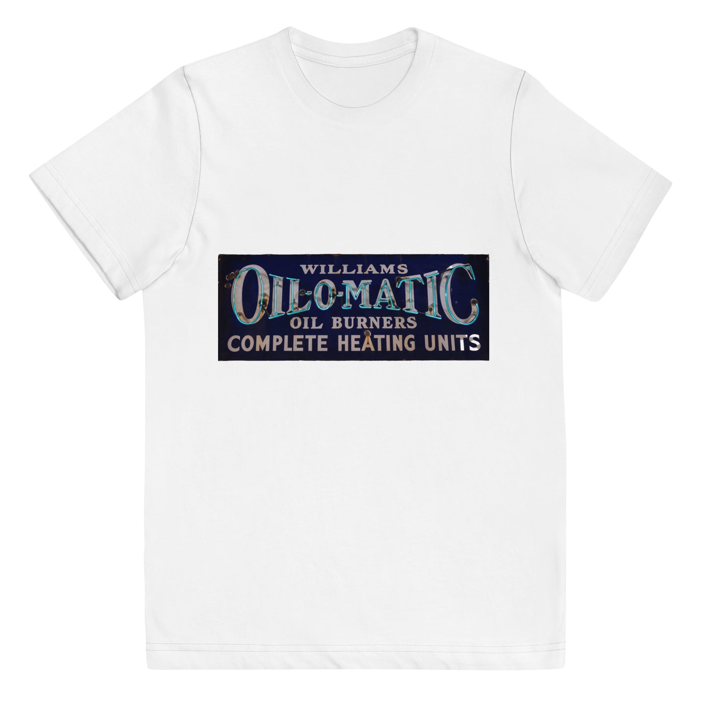 Vintage Oil O Matic Heating Neon Style Youth jersey t-shirt