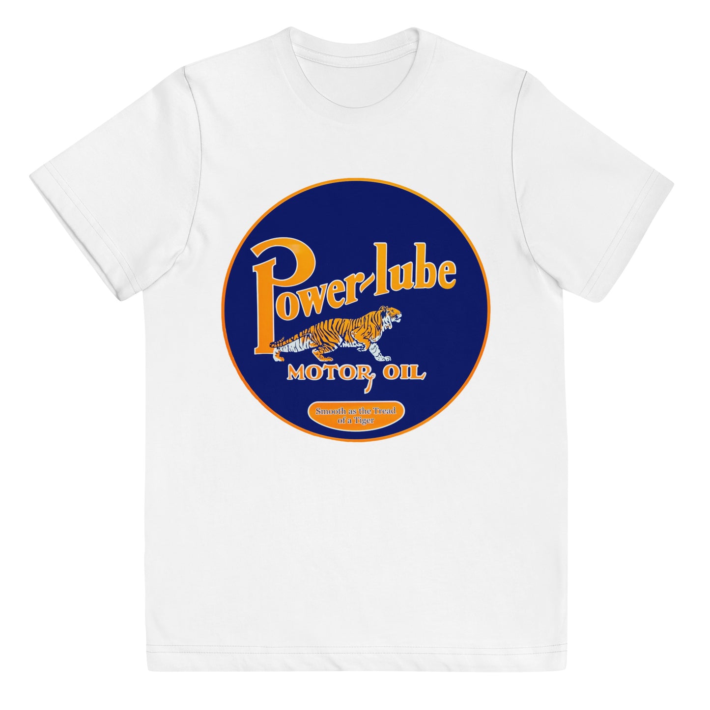 Retro Oil Sign PowerLube Youth jersey t-shirt