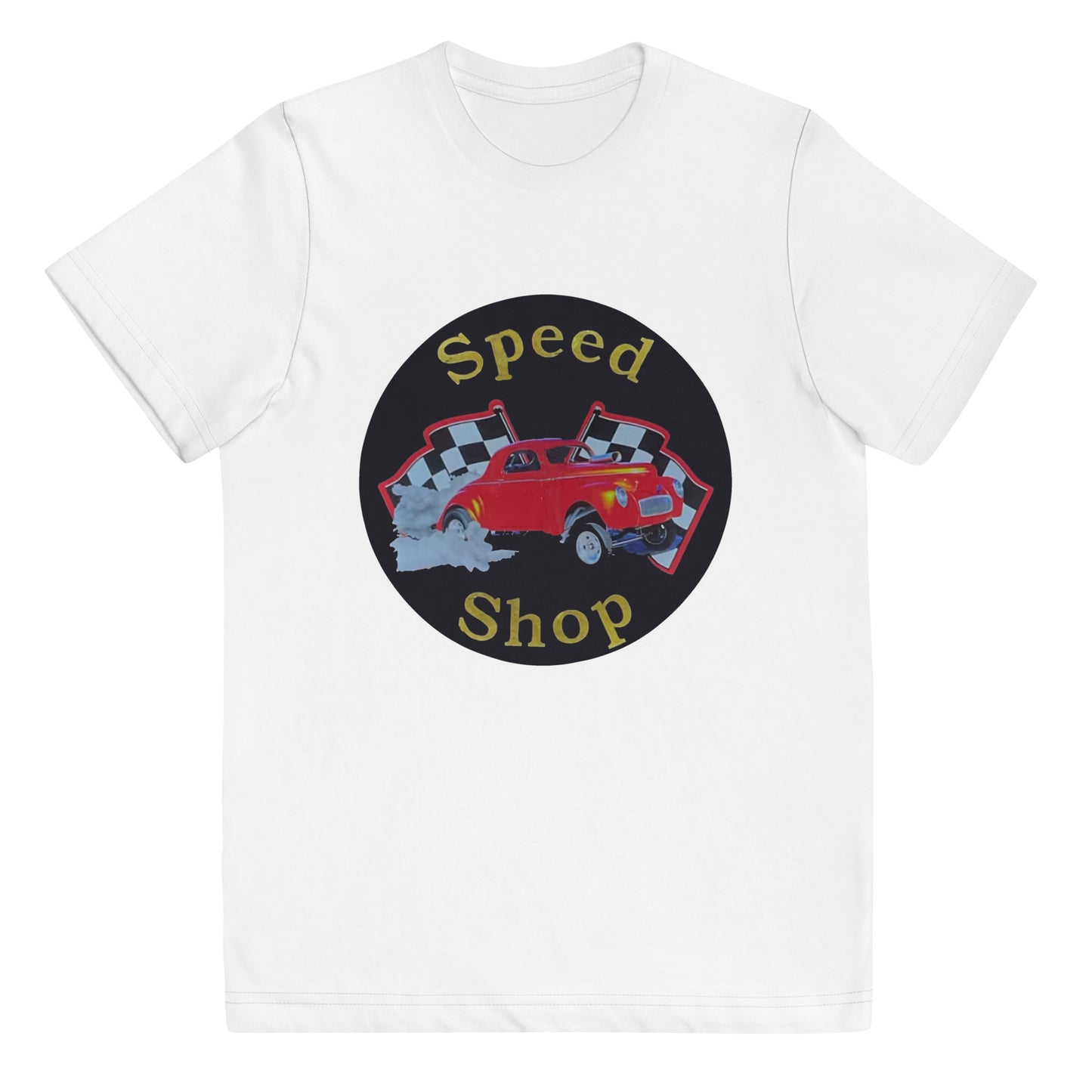 Retro Speed Shop Tin Style Youth jersey t-shirt