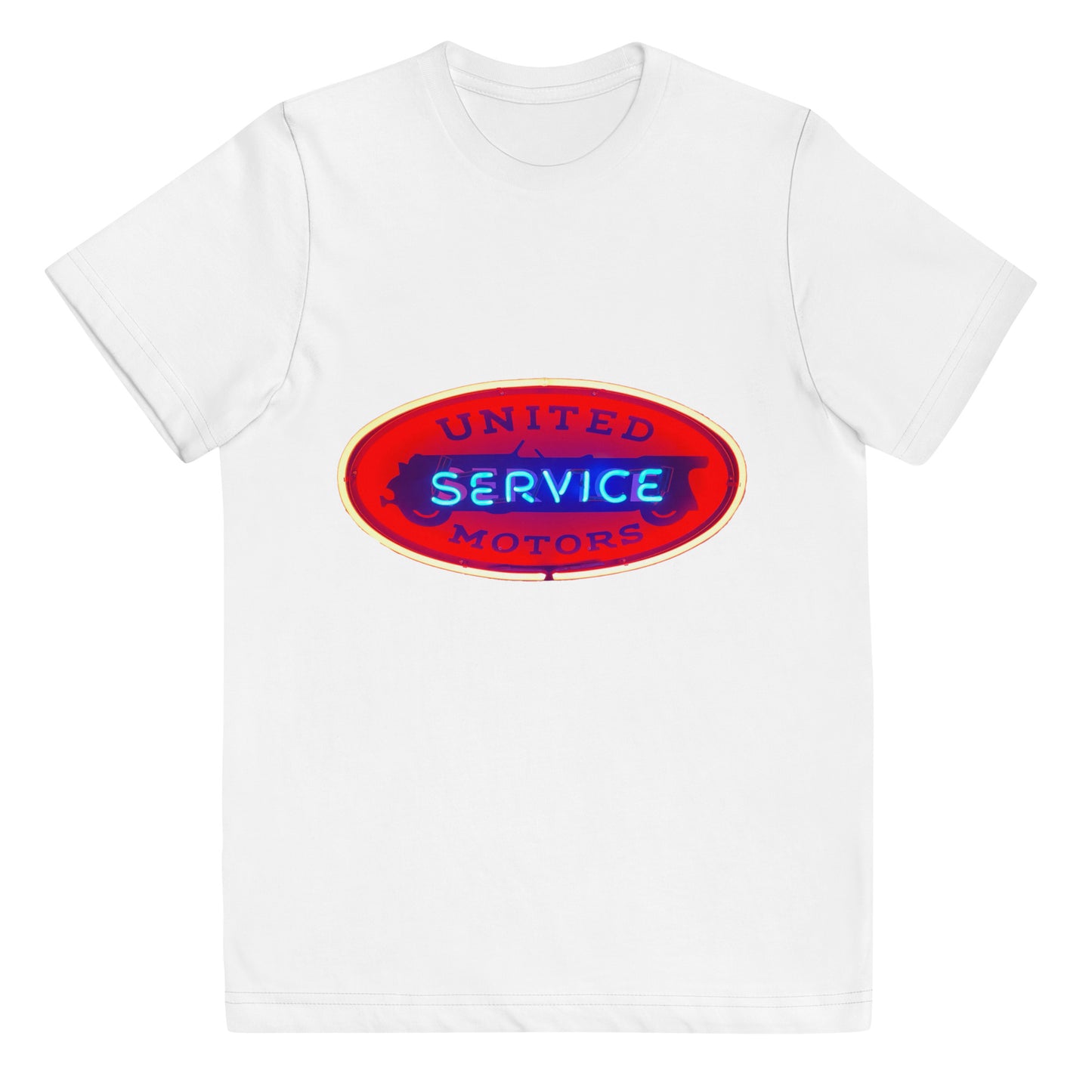 Vintage United Service Motor Neon Style Lit Youth jersey t-shirt