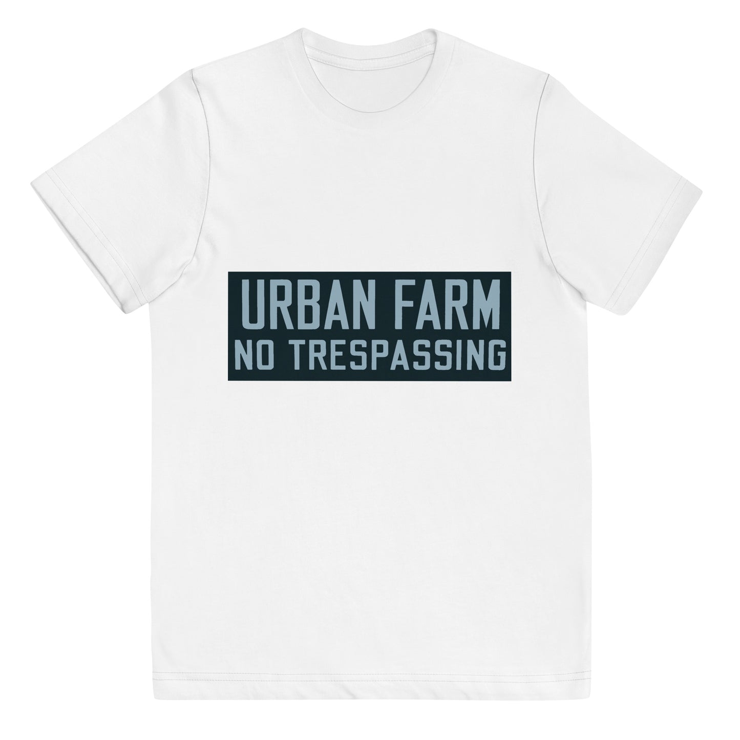 Retro Urban Farm Sign Porcelain Style Youth jersey t-shirt