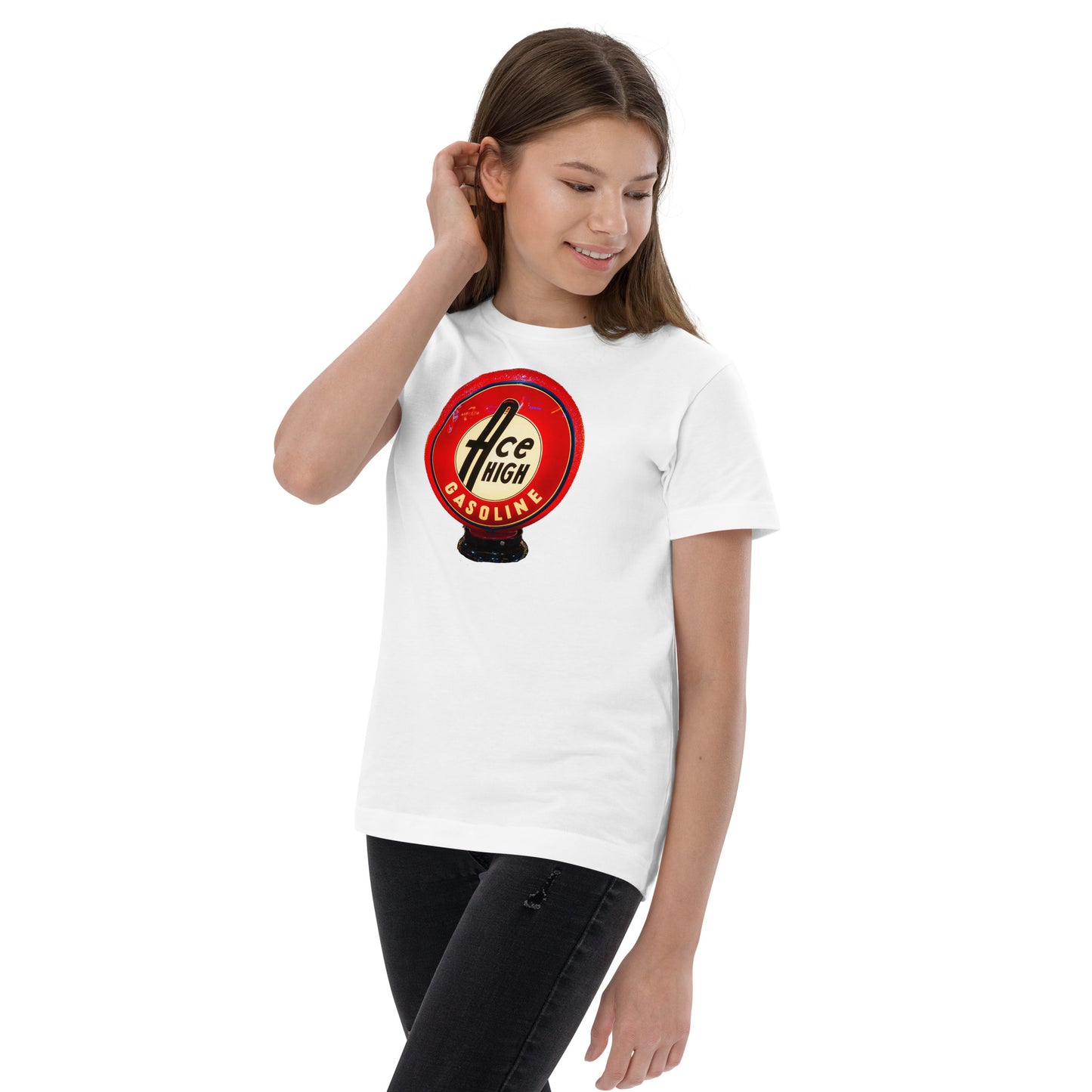 Ace High Gas Globe Style Youth jersey t-shirt