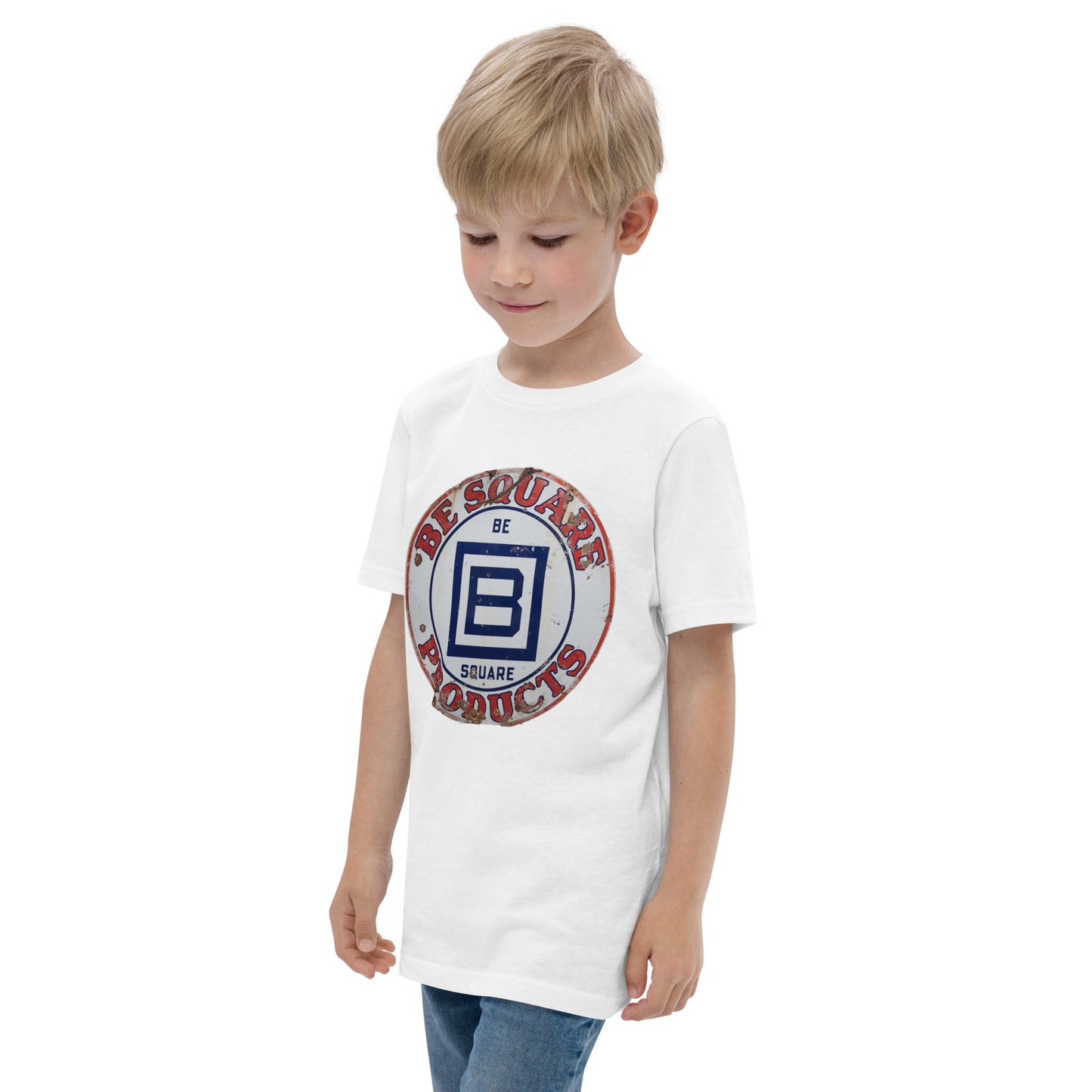 B Square Design Porcelain Youth jersey t-shirt