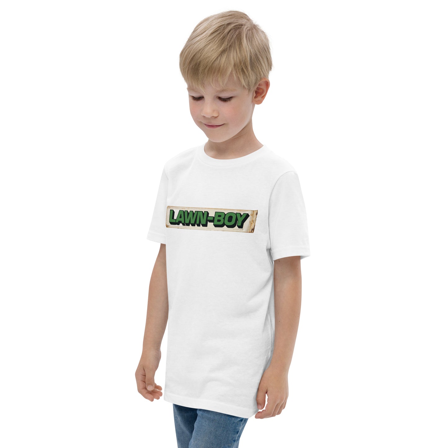 Lawn Boy Porcelain Patina Style Youth jersey t-shirt