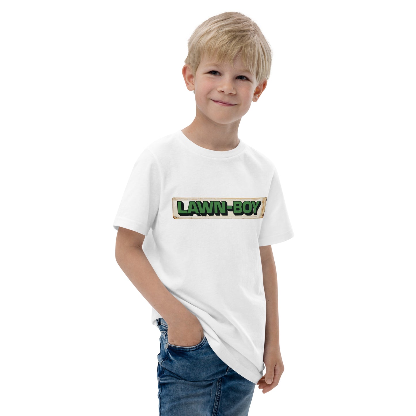 Lawn Boy Porcelain Patina Style Youth jersey t-shirt